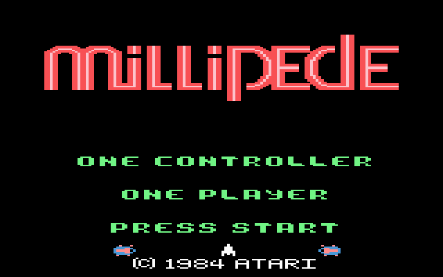 Millipede (1984) (Atari) Screenshot
